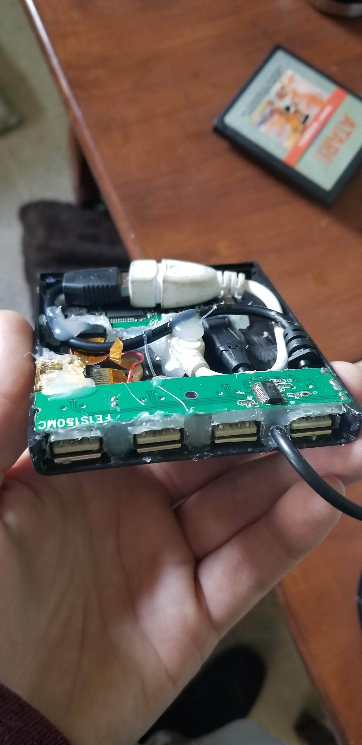 Retro Game Console Inside an Atari Cartridge